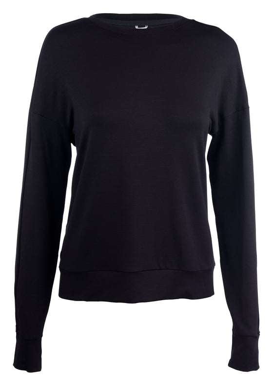Front view of Uma Sweatshirt - Black